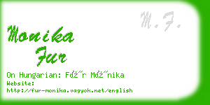 monika fur business card